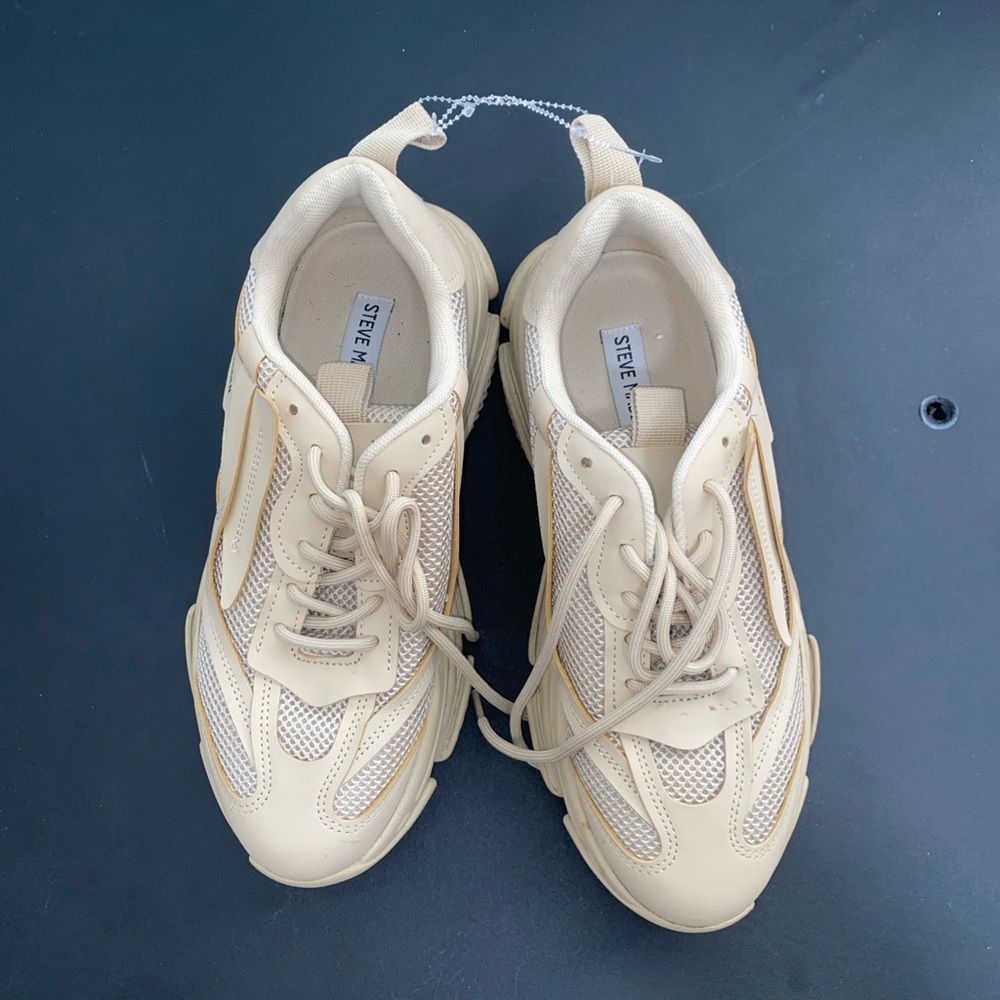 Steve Madden Cream Athletic Sneakers